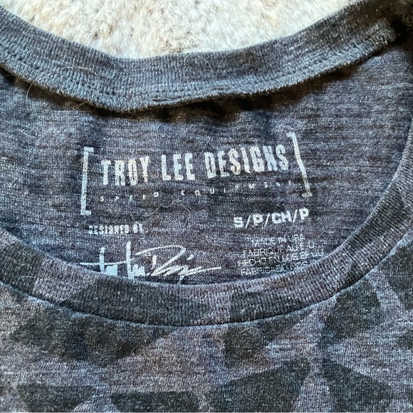 Troy Lee Designs race team tank top mtb dirk bike sportswear black and grey - Picture 3 of 3